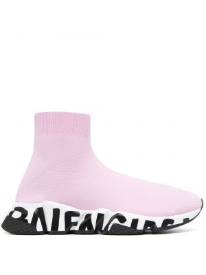 Sneakerși Balenciaga Speed roz