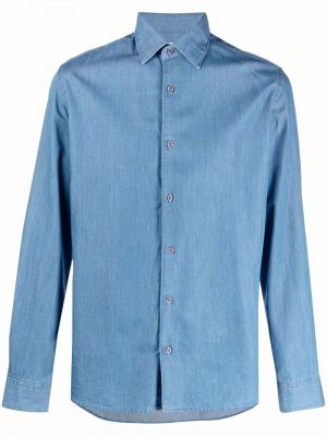 Camisa vaquera con botones Altea azul