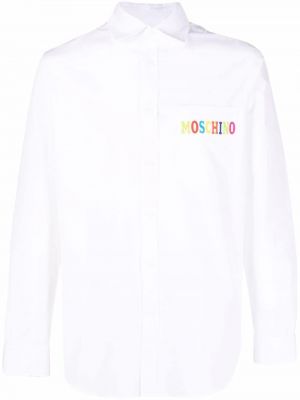 Brodert skjorte Moschino hvit