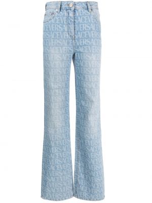Voľné džínsy s potlačou Versace