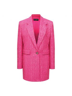 Пиджак с пайетками Dolce & Gabbana, розовый