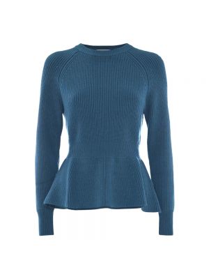 Sweter z baskinką Kocca niebieski