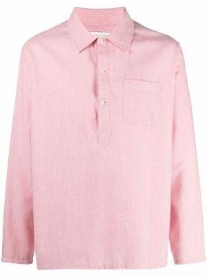 Памучна вълнена риза Mackintosh розово