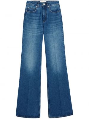 Kõrge vöökohaga alt laienevad teksapüksid Ami Paris sinine