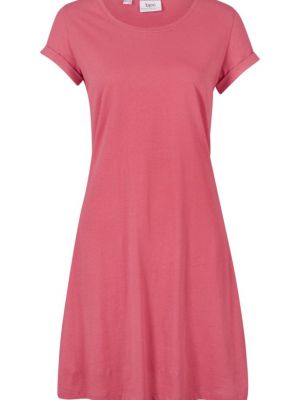 Платье-рубашка с коротким рукавом Bpc Bonprix Collection красное