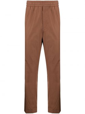 Pantalones rectos Salvatore Ferragamo marrón