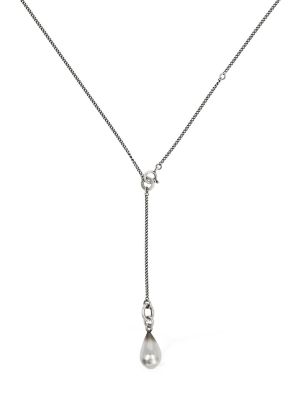 Stříbrný náhrdelník s perlami Ann Demeulemeester