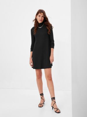 Mini šaty s dlouhými rukávy Gap černé