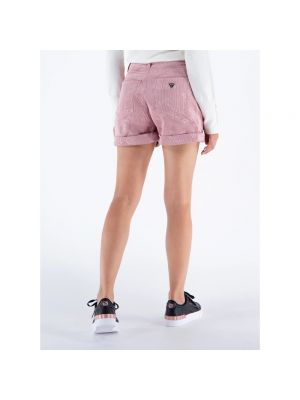 Pantalones cortos de terciopelo‏‏‎ Guess rosa