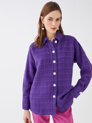 Marškiniai oversize Lc Waikiki violetinė