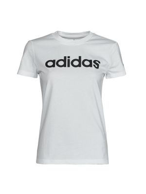 Rövid ujjú slim fit póló Adidas Performance fehér