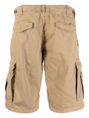 Shorts cargo en coton avec poches Myths beige