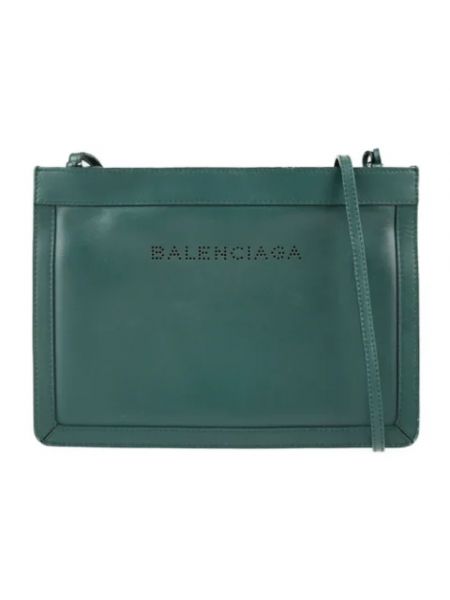 Kopertówka skórzana retro Balenciaga Vintage zielona