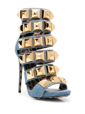 Sandales cloutées Philipp Plein bleu