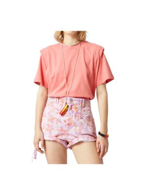 Camiseta de algodón Isabel Marant étoile rosa