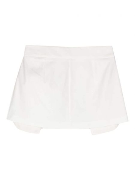 Mini spódniczka z niską talią plisowana Nissa biała