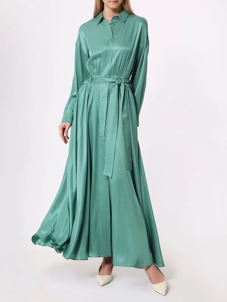 Однотонное платье Lorena Antoniazzi зеленое