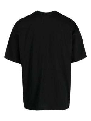 Bavlněné tričko s potiskem Yoshiokubo černé