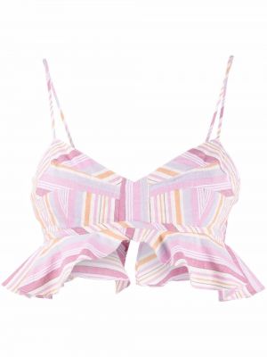 Ruffle crop top Isabel Marant rosa