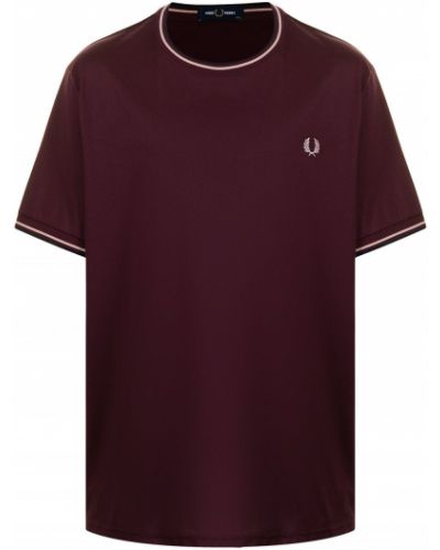 Camiseta a rayas Fred Perry rojo