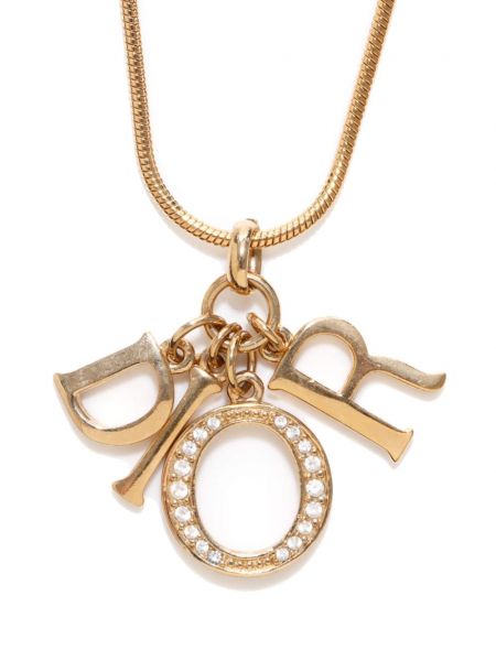 Μενταγιόν επίχρυσος Christian Dior Pre-owned χρυσό