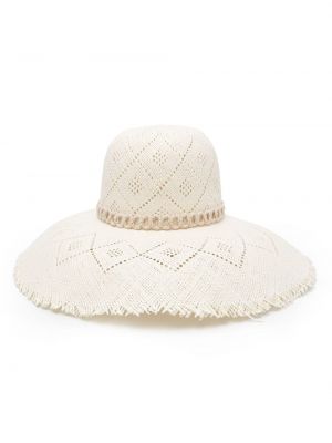 Punutud müts Borsalino valge