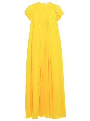 Шерстяное платье миди плиссированное Chloã©, желтый