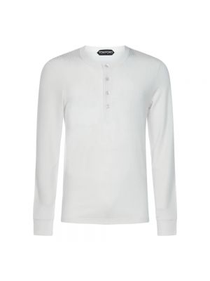 T-shirt in jersey Tom Ford bianco