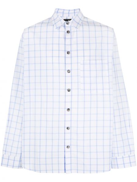 Camisa a cuadros Duoltd blanco