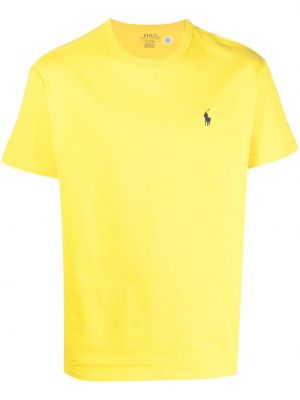 T-shirt mit stickerei aus baumwoll Polo Ralph Lauren gelb