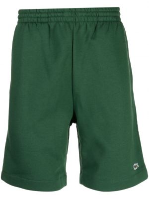 Pantaloni scurți din bumbac Lacoste verde