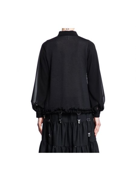 Jersey transparente de tela jersey Noir Kei Ninomiya negro