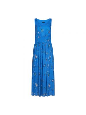 Sukienka długa Emporio Armani niebieska
