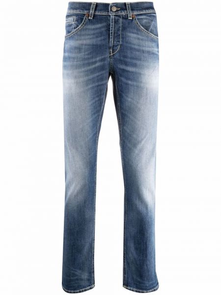 Straight fit džíny s nízkým pasem Dondup modré
