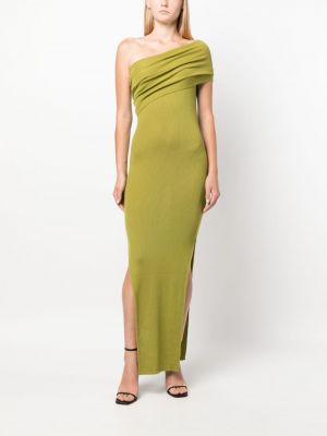 Sukienka długa wełniana Rick Owens zielona