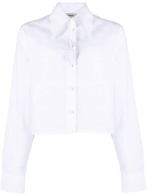 Памучна риза Sandro бяло