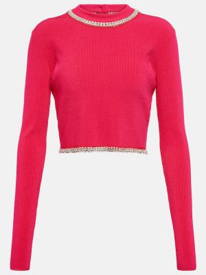 Пуловер Paco Rabanne розово