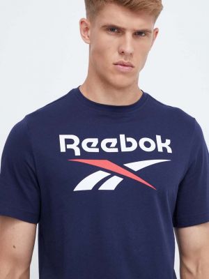 Bavlněné tričko s potiskem Reebok