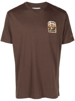 T-shirt di cotone Mc2 Saint Barth marrone