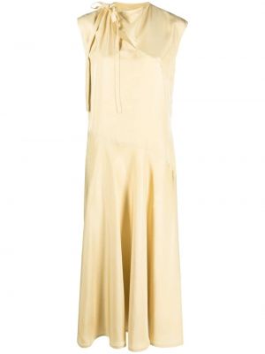 Μάξι φόρεμα Jil Sander κίτρινο