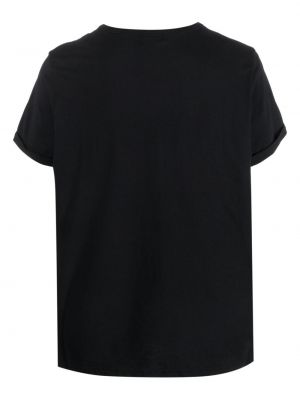 Koszulka bawełniana Maison Labiche czarna
