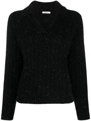 Volneni pulover Peserico črna