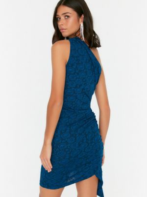 Pouzdrové šaty Trendyol modré