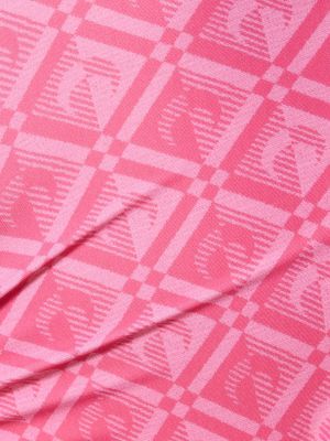 Fürdőruha nyomtatás Marine Serre rózsaszín