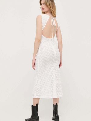 Sukienka midi Bardot biała