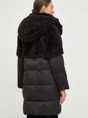 Oversized téli kabát Elisabetta Franchi fekete