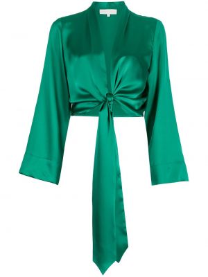 Bluza z dolgimi rokavi Michelle Mason zelena