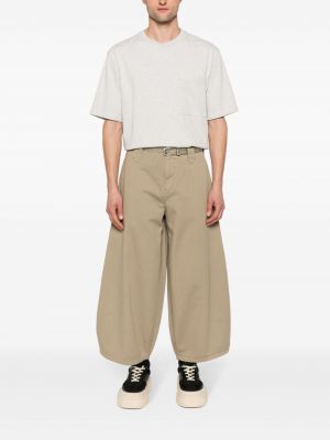 Kalhoty s výšivkou relaxed fit Société Anonyme khaki