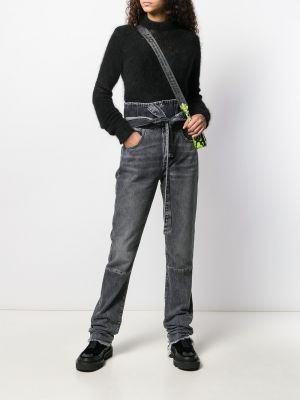 Sweter slim fit Unravel Project czarny