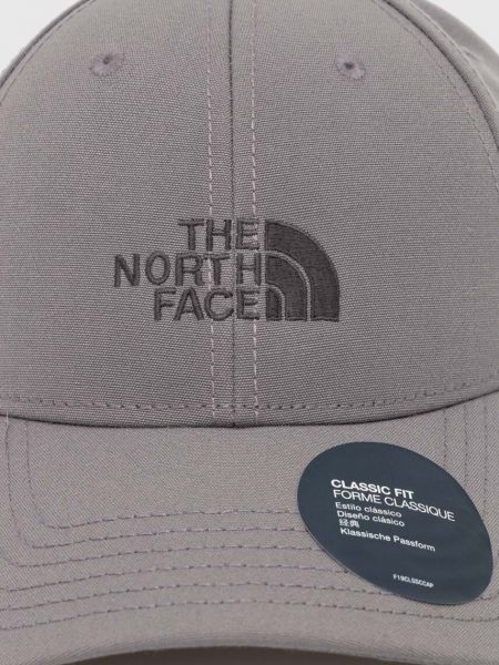 Kšiltovka s aplikacemi The North Face šedá